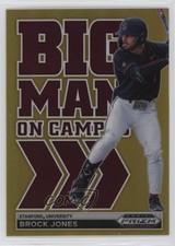 2022 Panini Prizm Draft Picks Big Man on Campus Gold 9/10 Brock Jones 4z8