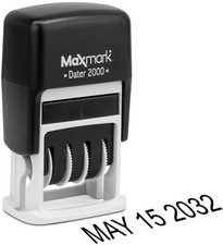 2000 Dater Self Inking Date Stamp Black