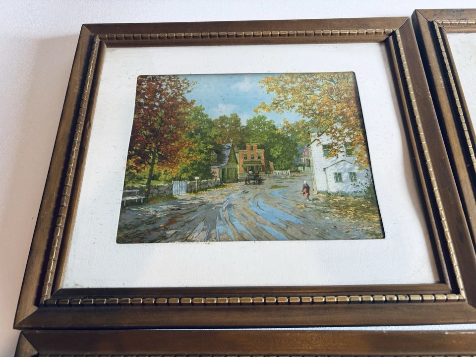 Set of 4 Vintage Lambert Prints Farmhouse Landscape Wall Art  11X13 Cottage Core - Image 4 of 4