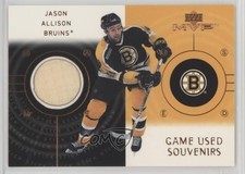 2000-01 Upper Deck MVP Game-Used Souvenirs Jason Allison #GS-JA