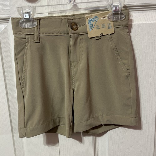THERE ABOUTS Boys Khaki/Tan Flex Hybrid Quick Dri Shorts NWT Size 4