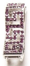 Key Holder Hang Accessories Purple Bling Holds Keys Inside Purse 2 1/2"