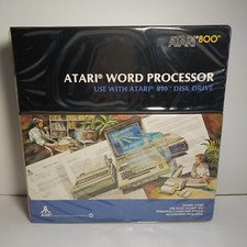 Atari 800 Word Processor for 810 Disk Drive with Diskettes and Cassette