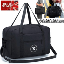 Mens Extra Large BIG Black Sports & Gym Travel Holdall Bag SPORTS LEISURE 40CM