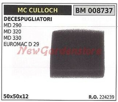Luftfilter Mc Culloch Freischneider Md 290 320 330 Euromac D 29 008737