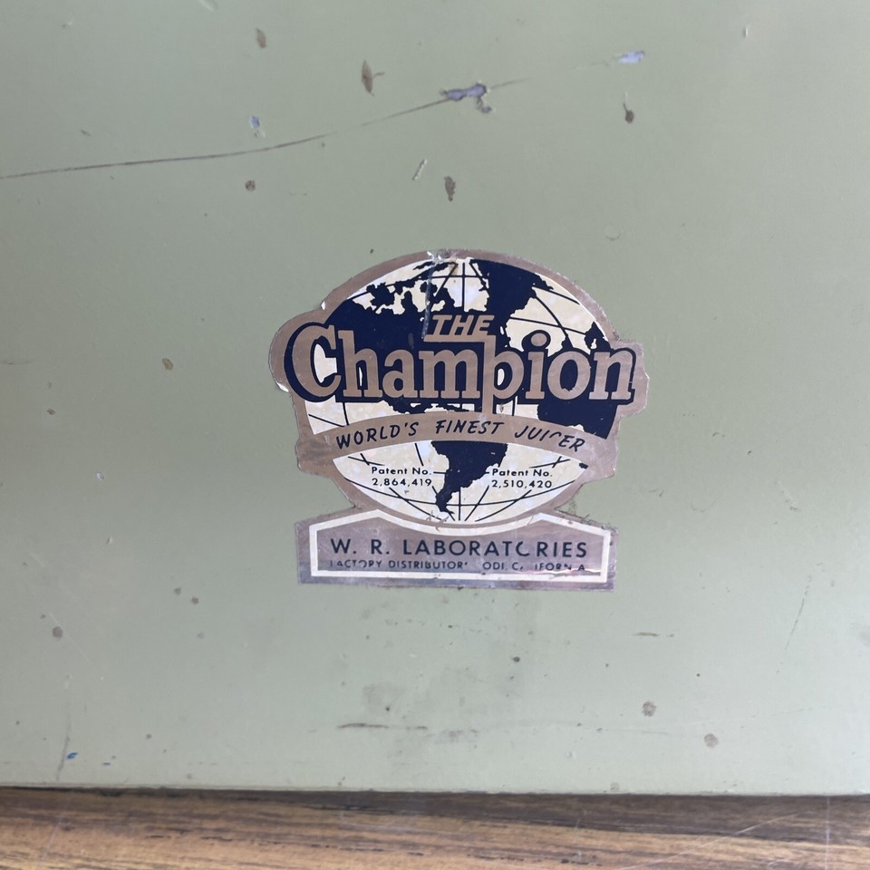 The Champion Juicer Model G5NG853S Replacement Motor Base ONLY Tested