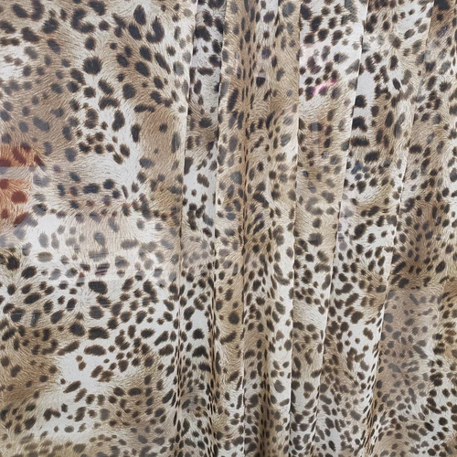 Safari Chic – Cheetah Print 4-Way Stretch Sheer Mesh Spandex Fabric - Picture 8 of 9