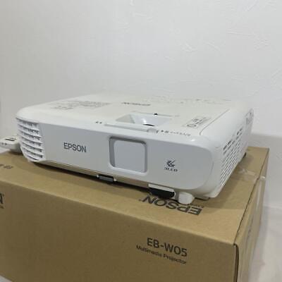 EPSON EB-W05 projector 3300 lumens HDMI 1280x800 use time less 78 hours used