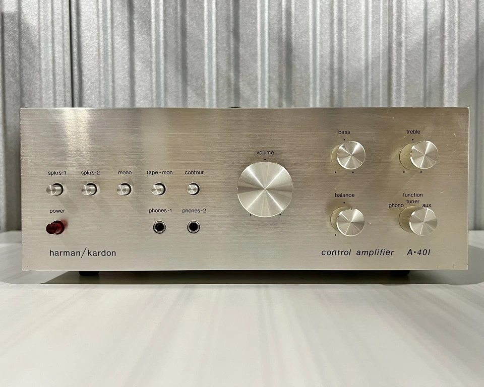 Harman Kardon A401 Stereophonic Control Amplifier 1970s Vintage A-401 - Image 2 of 4