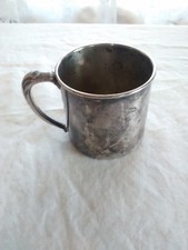Oneida community ltd baby Toddler cup mug silver plate vintage 2 3/8" HIGH