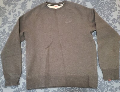 Nike Air Sweater Fleece Men Medium Gray Warm-ups Originals