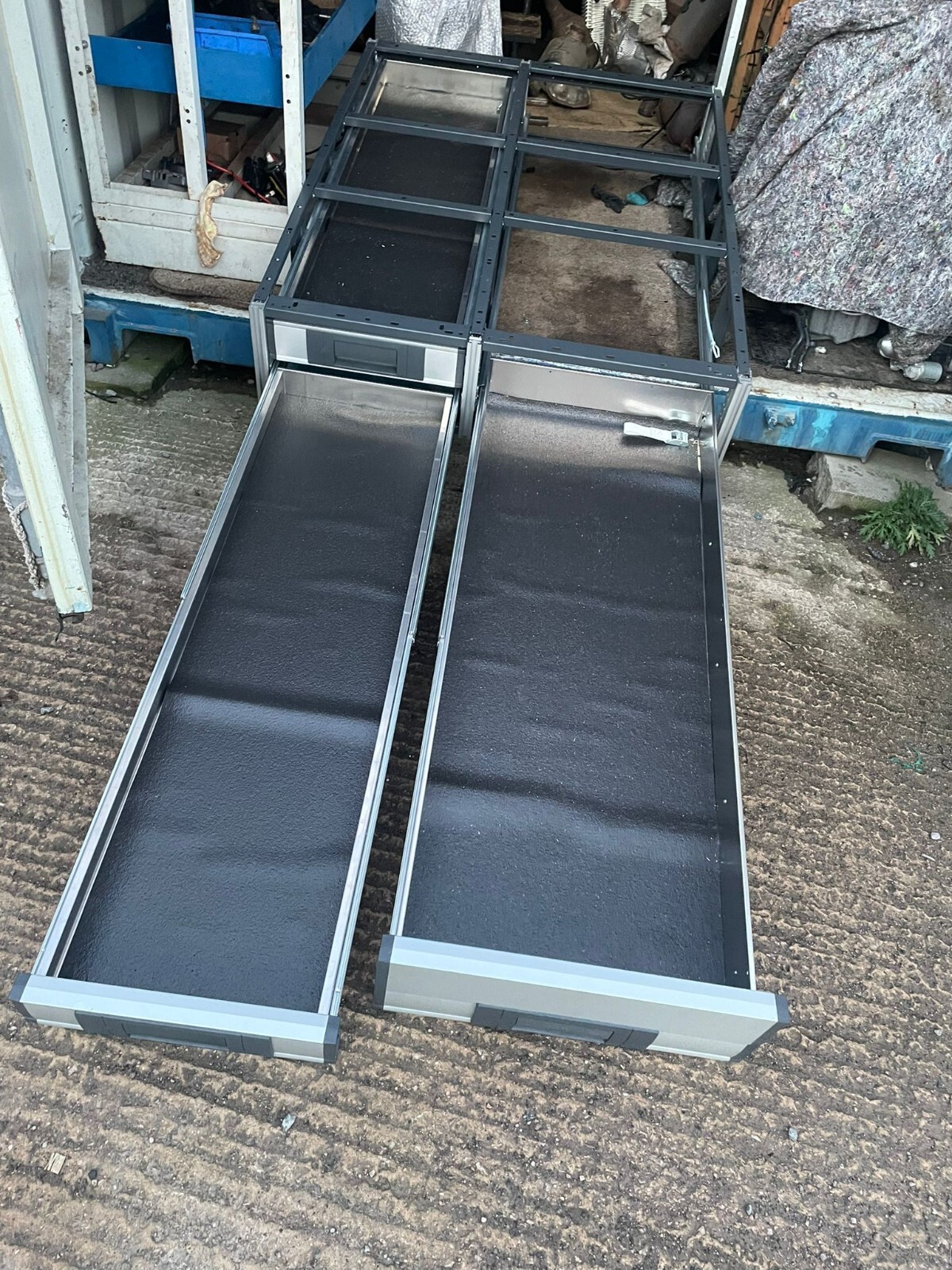 VAN RACKING SHELVING DRAWERS DRAWS UNDERFLOOR FLOOR DRAWERS BOTT SORTIMO TEVO eBay