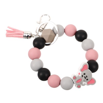  Titanium Necklace Silicone Bead Bracelet Wrist Straps Locket Miss