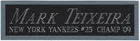 MARK TEIXEIRA YANKEES NAMEPLATE FOR AUTOGRAPHED Signed BASEBALL-JERSEY-BAT-PHOTO