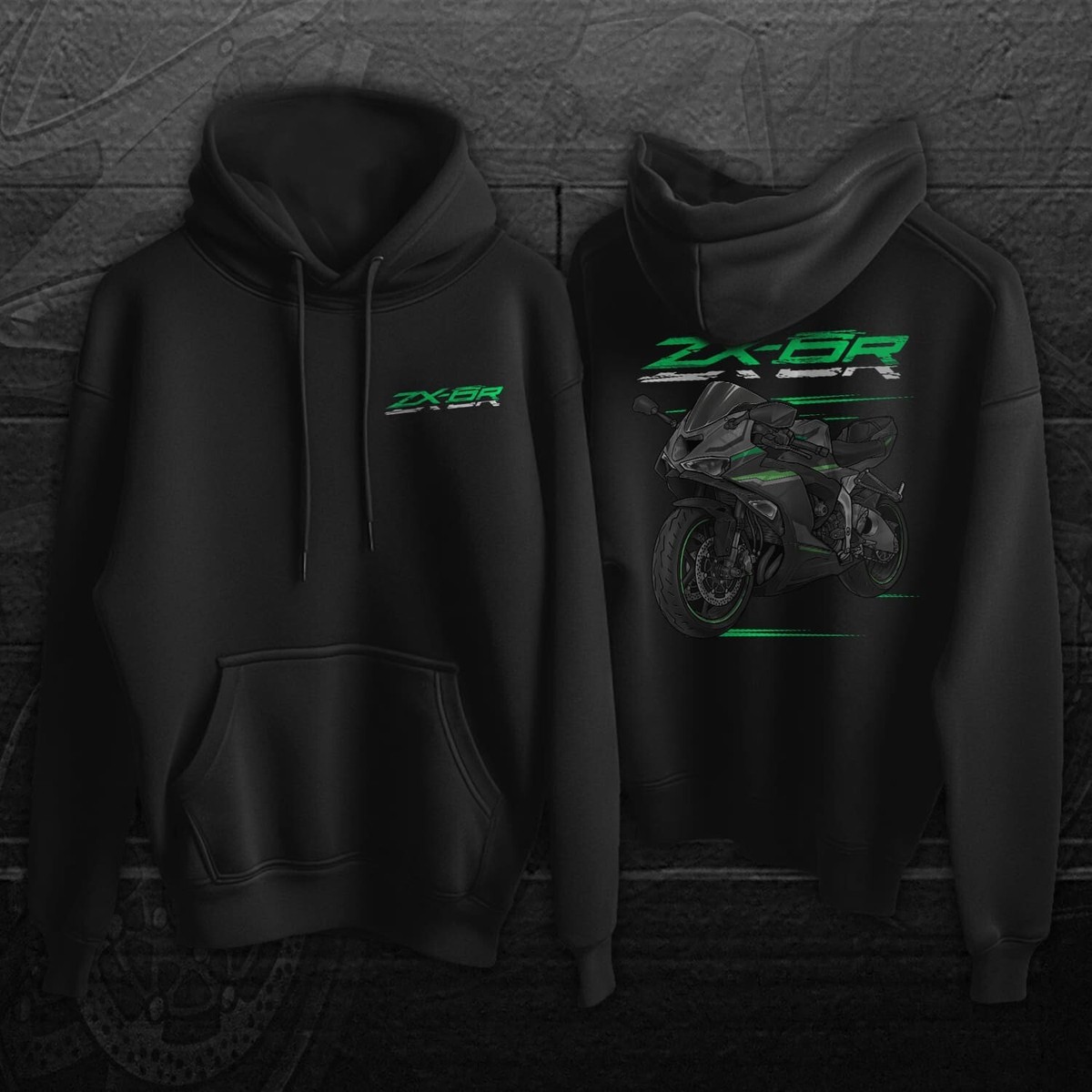 Motorcycle Hoodie for Kawasaki ZX-6R 2024-2025 Enthusiasts and