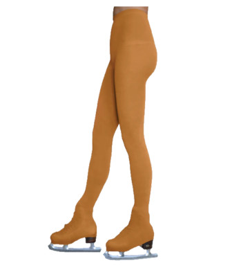 Chloe Noel Kinder 10-12 Jahre Eislaufen Uni Strumpfhose TF8832 - Medium Tan -