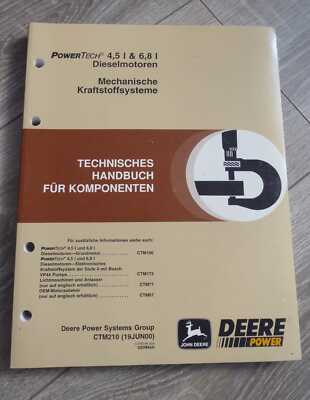 John Deere 4,5 + 6,8 ltr. Motoren Werkstatthandbuch