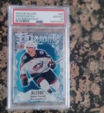 2023 UPPER DECK ALLURE ICED BREAKAWAY Blue  #IB9 ADAM FANTILLI RC  PSA 10