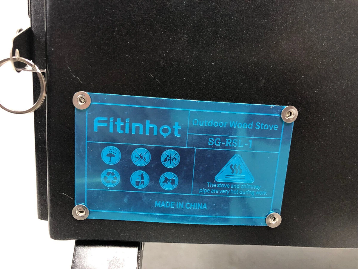 Fitinhot Camp Wood Stove Tent Wood Burning Stoves Portable with Chimney  Pipes | eBay