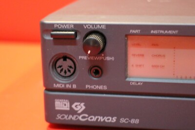 USED Roland SC-88 sc 88 Sound Canvas Module Synth Rack U1566