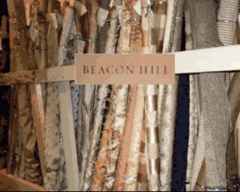 Tela tostada Laurus bordada French Beacon Hill Foto 4 de 4