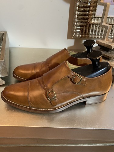 double monk strap casual shoe size 