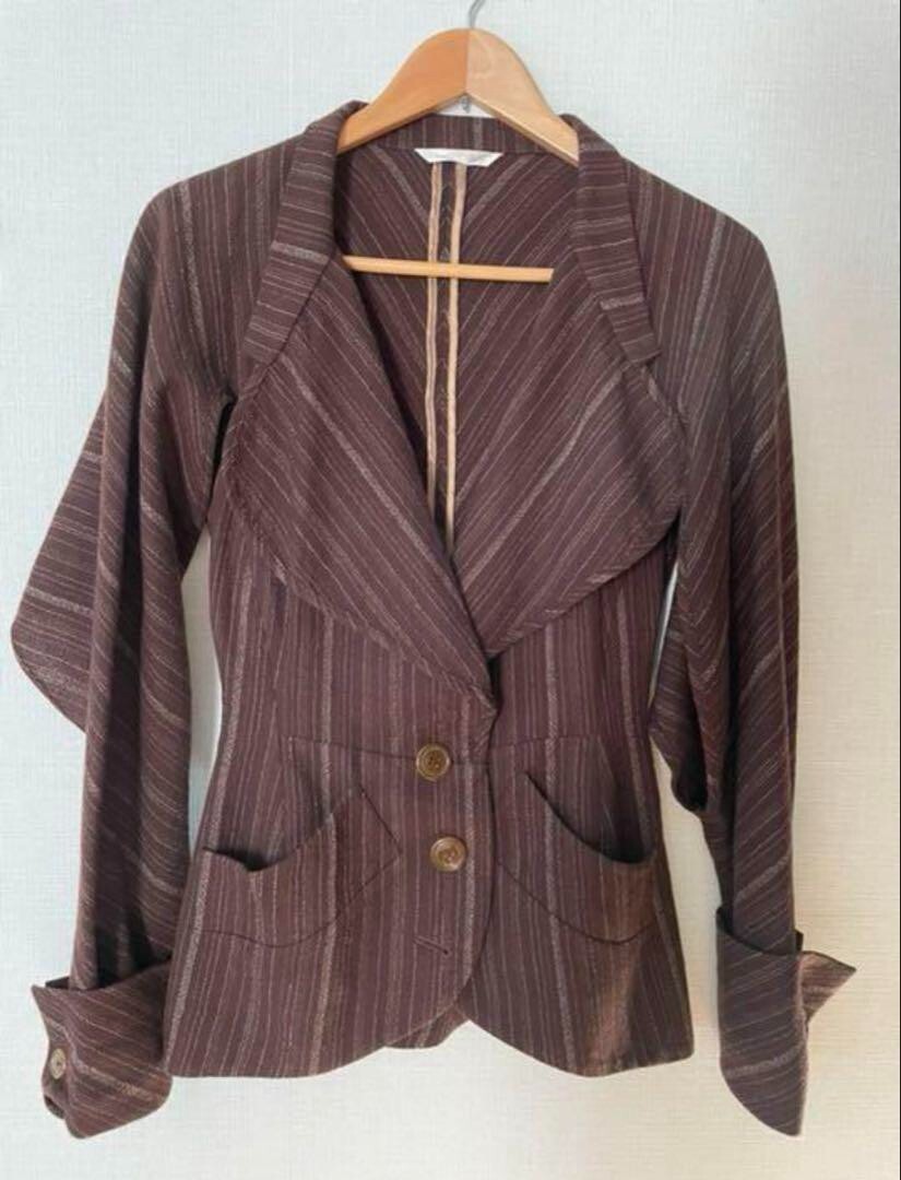 Vivienne Westwood ブラック ジャケット UK 10 VIVIENNE WESTWOOD MAN - FW09 High neck winter jacket with