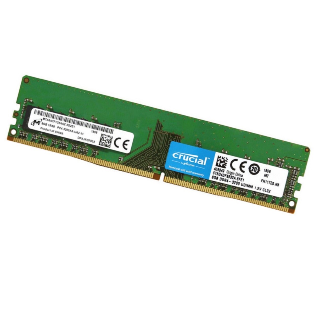 NOVO Crucial 8GB DDR4 3200MHz PC4-25600 Desktop 1.2V 288-Pin