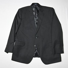 Stafford 46R Black Travel Stretch Classic Suit Seperates Mens Sport Coat Blazer