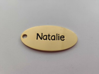 Schlüsselanhänger Name Natalie goldfarben 6x3 cm Depesche