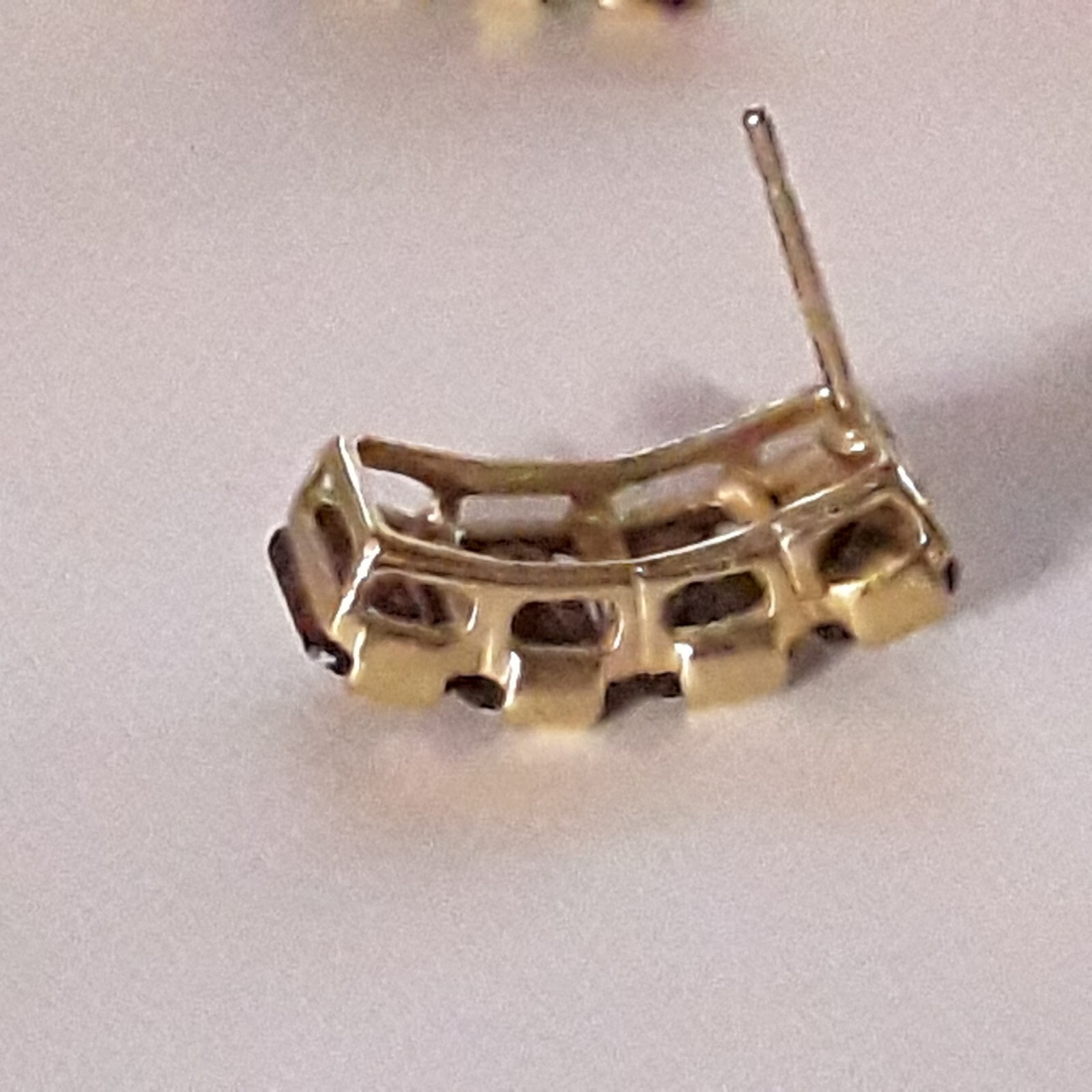 Garnet Stud Earrings - image 7