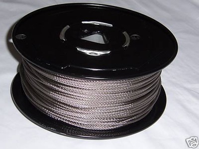 7 x 7 2VJP7-1 Each 1/16 Outside Dia Dayton Cable Length 302/304 Stainless Steel 250 ft 7 x 7 2VJP7-1 Each 1/16 Outside Dia Dayton Cable Length 302/304 Stainless Steel 250 ft