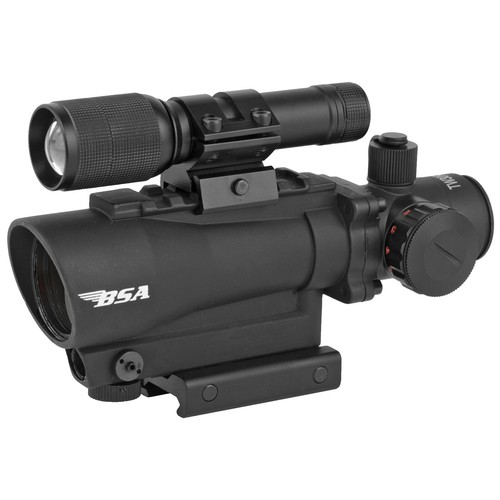 BSA Stealth Tactical STSRD30LL Red Dot Rifle Sight, Laser