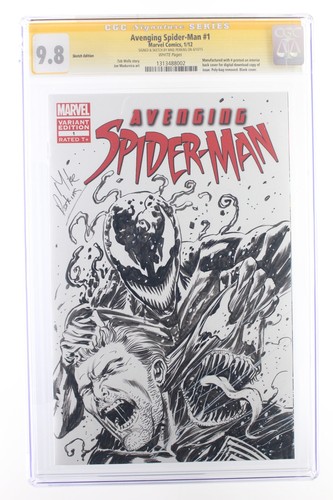 Avenging Spider-Man #1 - Marvel Comics 2012 CGC 9.8 SIGNED Sketch Mike Perkins