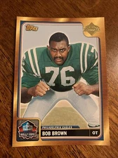 2004 Topps Hall of Fame Induction Enshrinement Class BOB BROWN #HOF-BB Eagles
