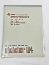 HUNT BIENGANG - SKETCHER 104 PARCHMENT TRACING PAPER - 50 SHEETS - 9" x 12