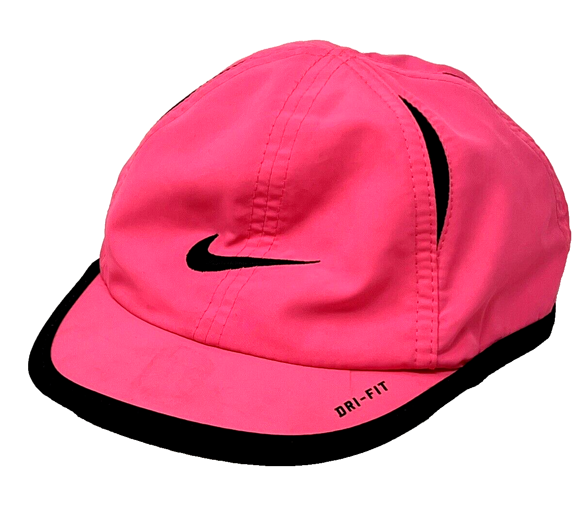 NIKE Panel Cap Hat Girls Toddler Kids Pink Strapback Dri Fit Baby
