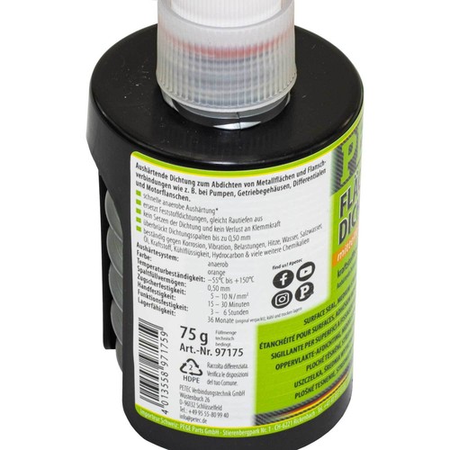 Joint de Superficie Orange Moyenne Durcissement Scellant PETEC 97175 4 X 75 ML - Zdjęcie 5 z 6
