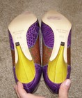 FINAL SALE New ETRO Multicolor Crocodile Pumps Leather Paisley‎ GOLD PEGASUS 8.5 — photo 9
