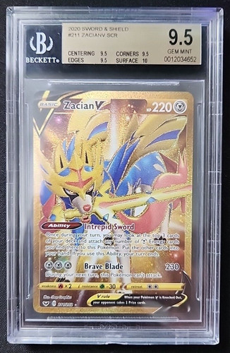 Zacian V graded BGS 9.5 for sale on eBay