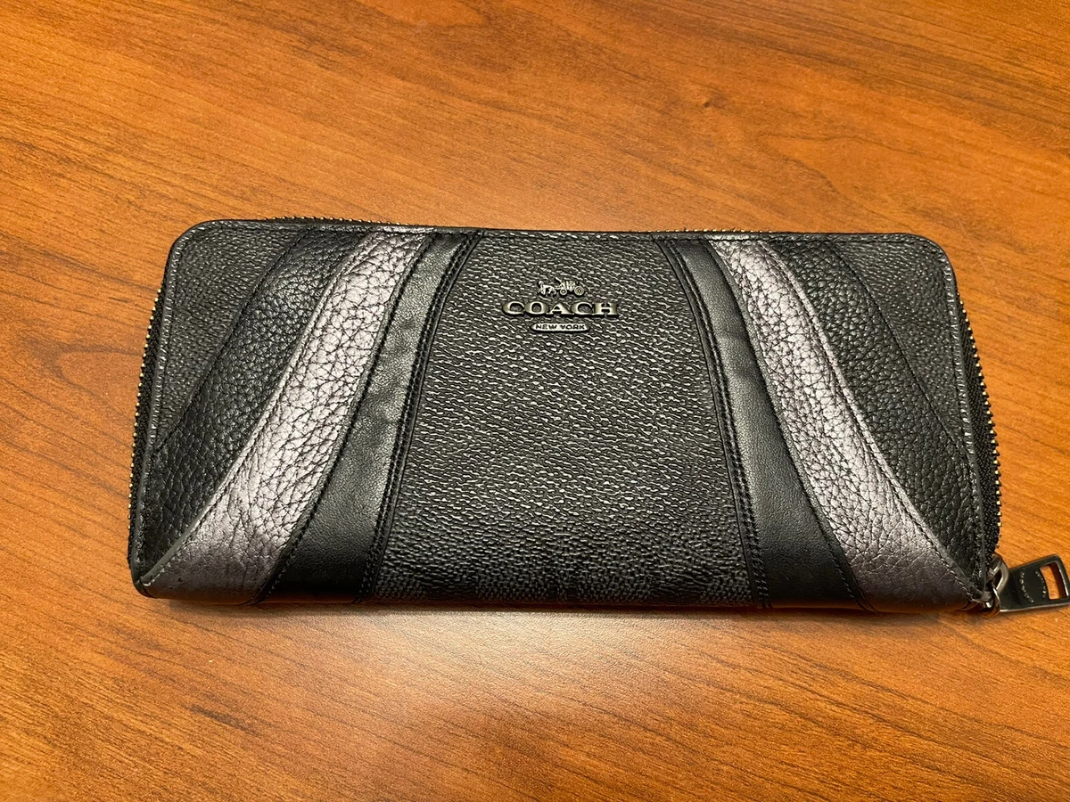 Coach gunmetal wallet clearance