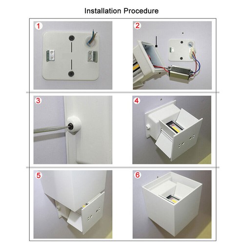 12W LED Wall Light Waterproof Outdoor Up/Down Lamp Exterior lights Yard Modern - Picture 11 of 13
