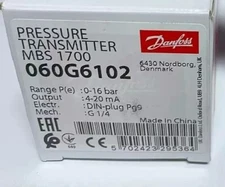 NEW DANFOSS MBS1700 060G6102 Pressure Transmitter