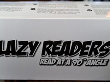 Lazy Readers mirror glasses read at 90 angle