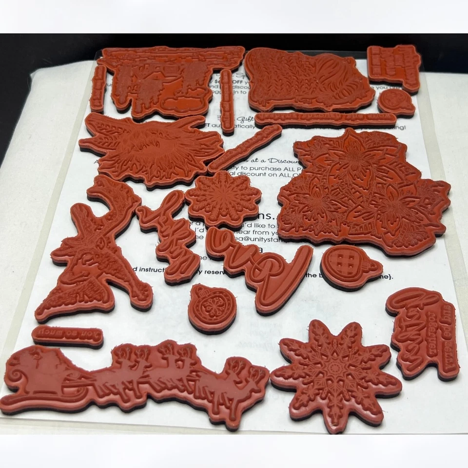 Kit de estampillas de goma de amor navideño de Navidad del mes de septiembre de 2019 Foto 3 de 4