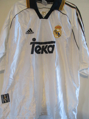 figo 10 Real Madrid 1998-2000 Home Football Shirt Size XL /37790