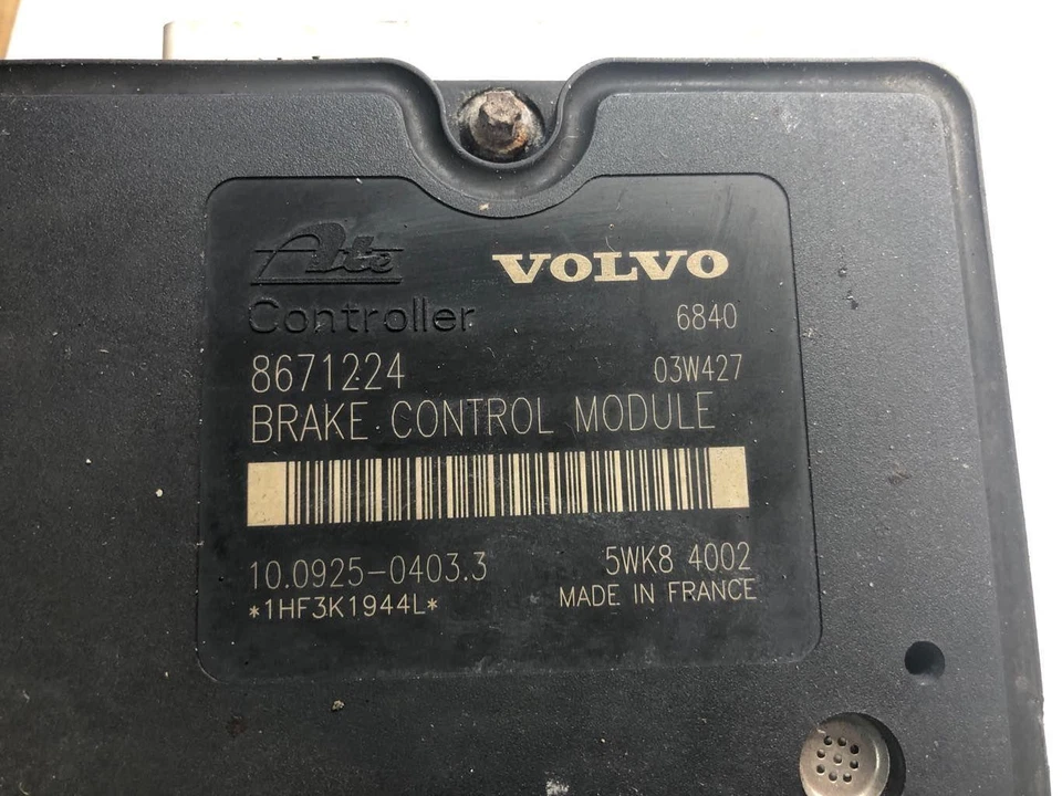 Conjunto de módulo/bomba de freno antibloqueo ABS Volvo S80 2002-2006 OEM P08671225 Foto 4 de 4