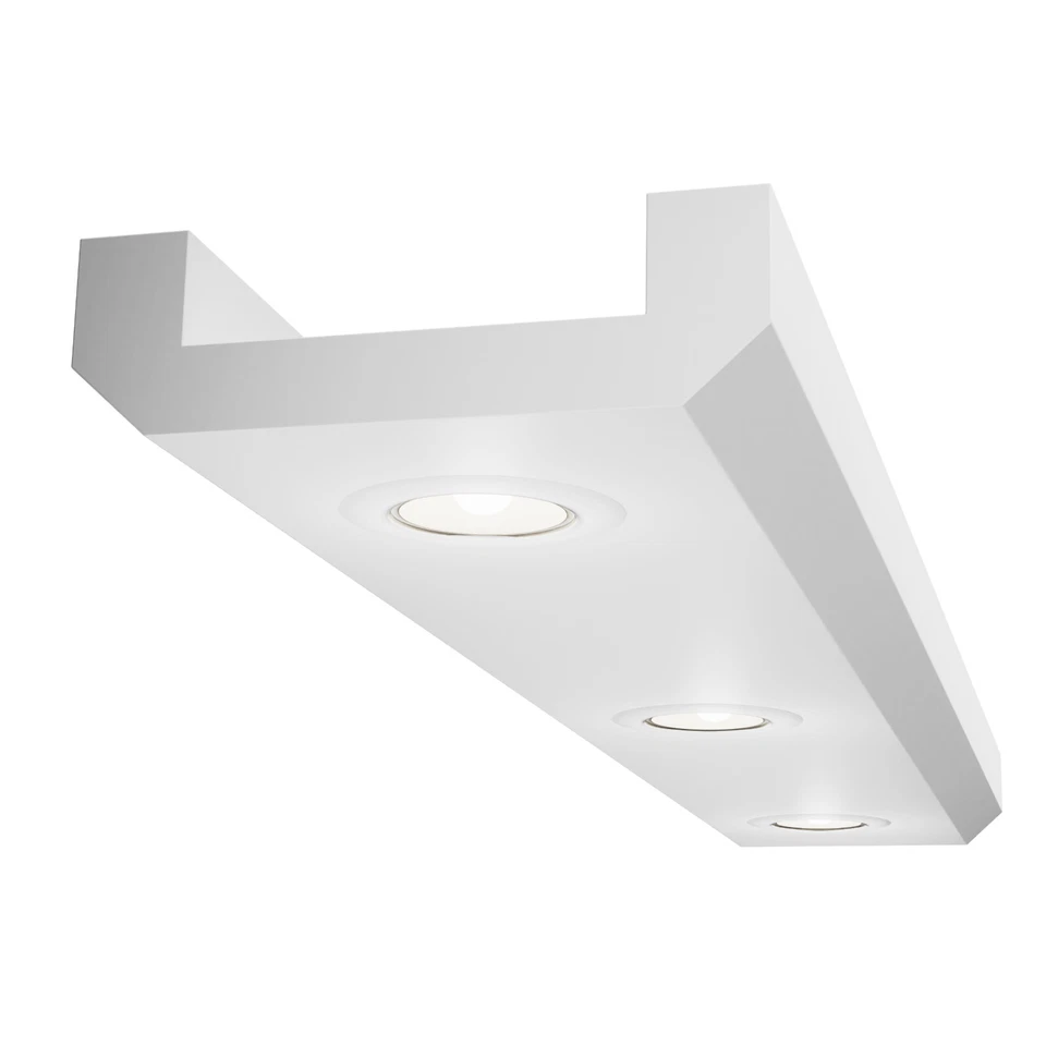 Baguettes en stuc ELHARE spot profil LED bande éclairage indirect lumière XPS... - Photo 3/4