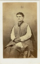 CDV  Circa 1860 ITALIE Portrait de Monseigneur Francesco LIVERANI , Risorgimento