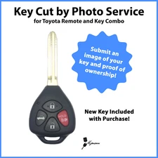 -Key Cut by Photo-Service for New Toyota Key Combo GQ4-29T -DST 40- DOT Stamp